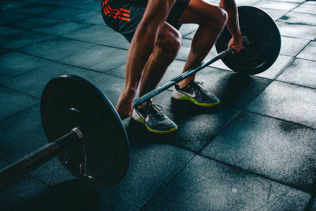 man-exersising